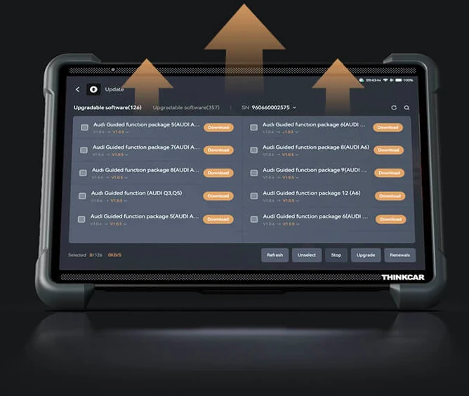 Thinkcar Expert 399 14" Diagnostic Scan Tool AI Technology Dual Diagnostics 12/24V EV Vehicles - Image 2